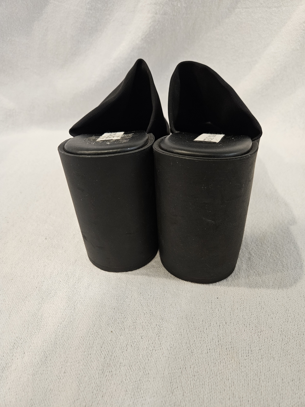 Steve Madden 37 Black Platform Slide Sandals Italy 90s Slinky 30 Mules 6.5 Y2K - Picture 5 of 7